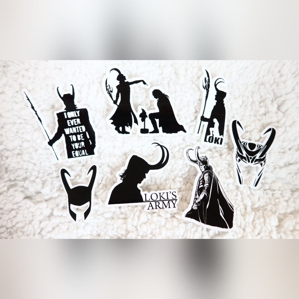 Loki / Loki Stickers / Lokis Army / God Of Mischief /  Get Help / Thor / Septor